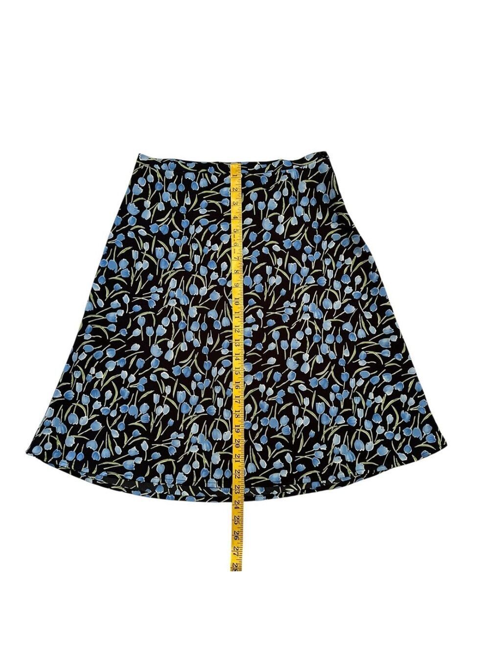 Dress Barn Skirt Side Zipper & Button Womens Size 6 Multicolor Summer Aline - Picture 11 of 17